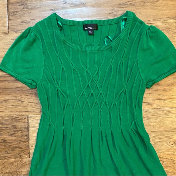 Alyx green short sleeve knit dress M - Picture 4 of 7